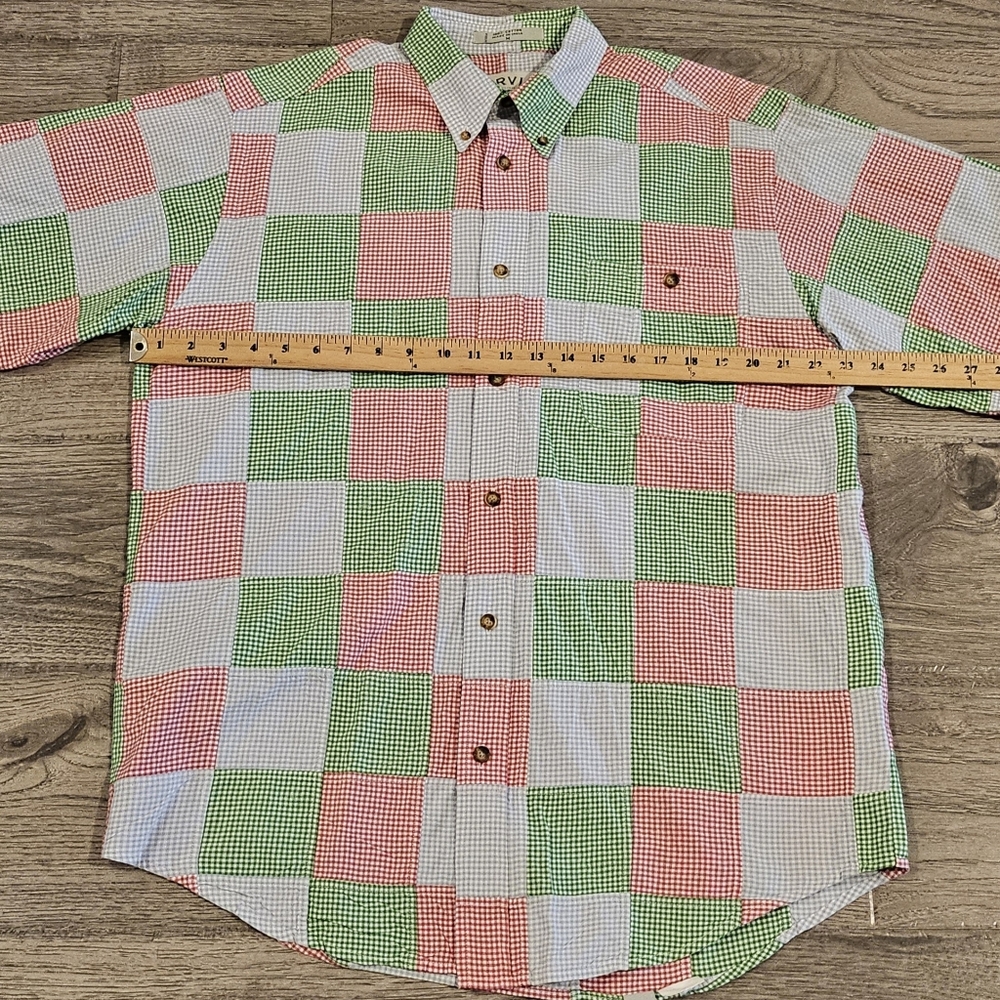 Orvis Patchwork Gingham Button-Down Short-Sleeve … - image 6